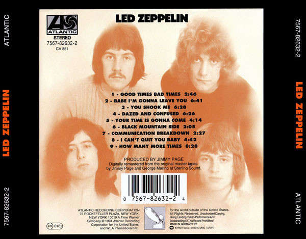 Led Zeppelin - Led Zeppelin CD Import