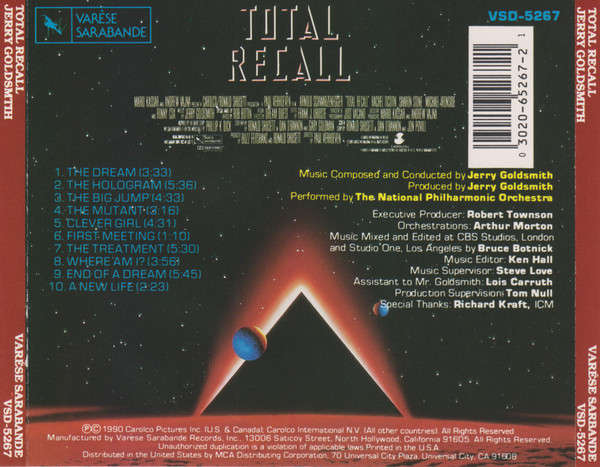 Soundtrack - Total Recall CD Import