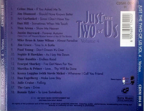 Various - Various  Just the Two of Us Volume 4 CD