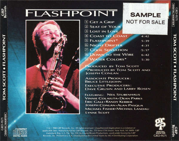 Tom Scott - Flashpoint CD Import