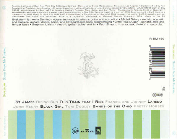 Snakefarm - Songs From My Funeral CD Import