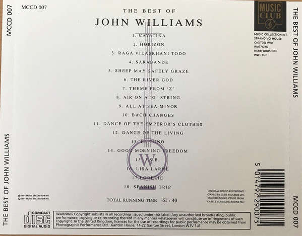 John Williams - Best of CD Import