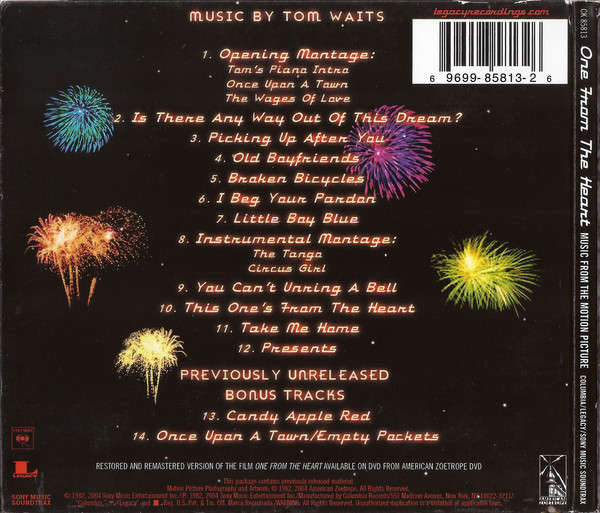 Soundtrack - Tom Waits & Crystal Gayle - One From the Heart CD Import