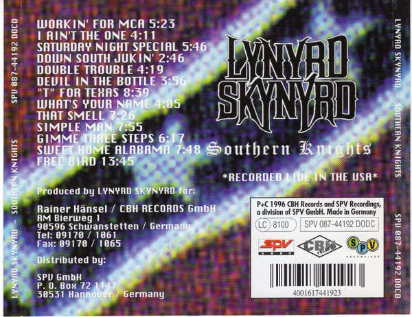 Lynyrd Skynyrd - Southern Knights CD Import