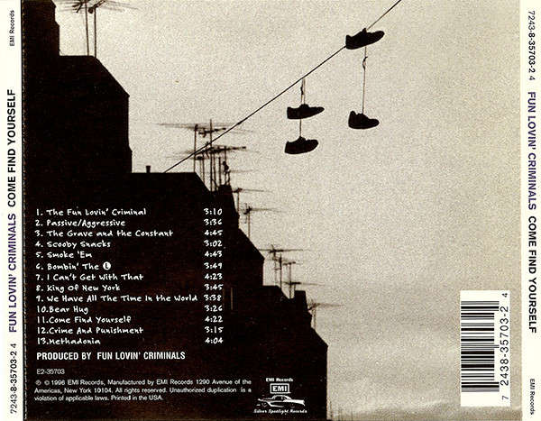 Fun Lovin' Criminals - Come Find Yourself CD Import