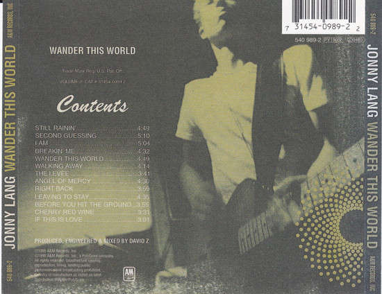 Jonny Lang - Wander This World CD Import