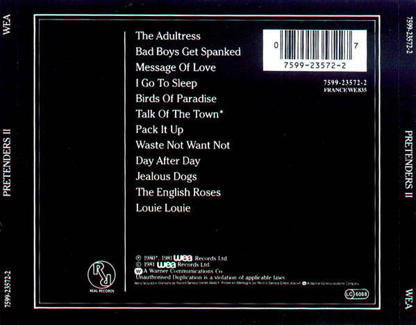 Pretenders - Pretenders II CD Import