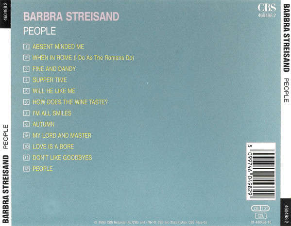 Barbra Streisand - People CD Import
