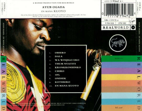 Ayub Ogada - En Mana Kuoyo CD Import