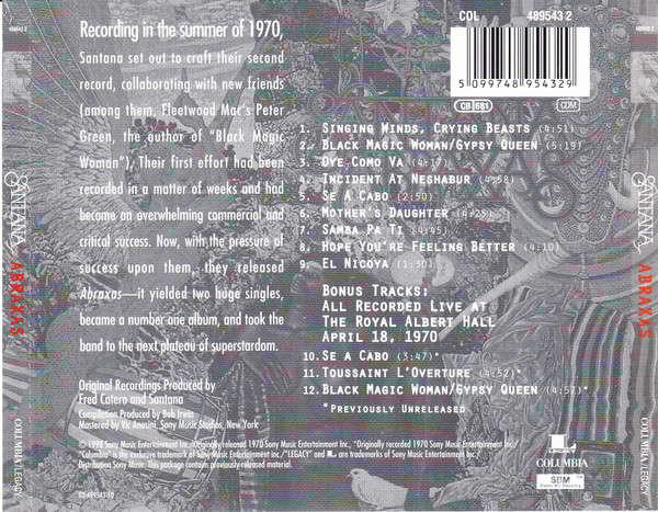 Santana - Abraxas CD Import