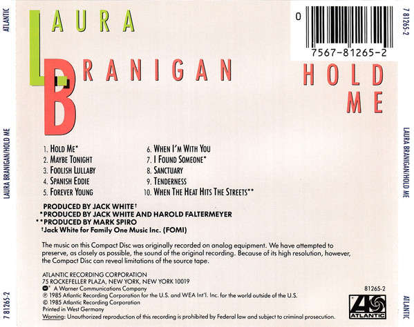 Laura Branigan - Hold Me CD Import