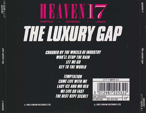 Heaven 17 - The Luxury Gap CD Import