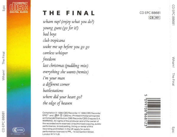 Wham! - The Final CD Import