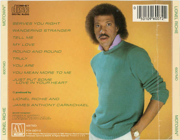 Lionel Richie - Lionel Richie CD Import