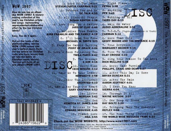 Various - Wow 1997 Double CD