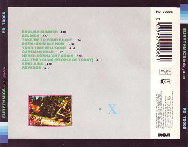 Eurythmics - In the Garden CD Import
