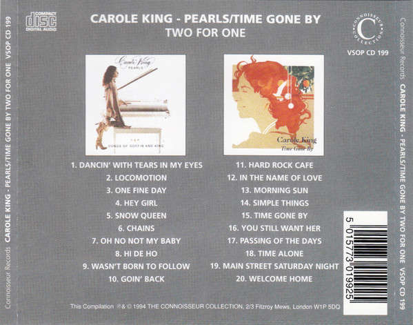 Carole King - Pearls/Time Gone By CD Import