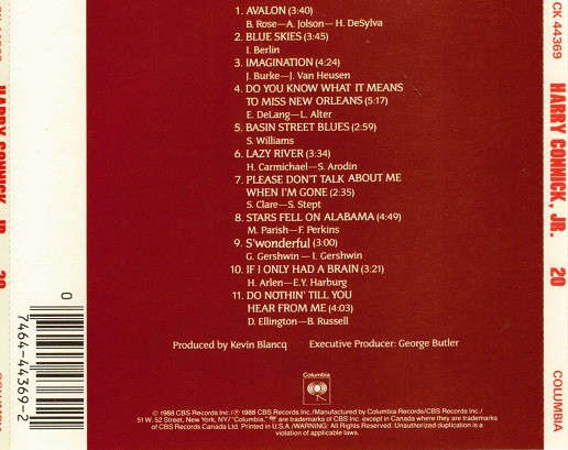 Harry Connick, Jr. - 20 CD Import