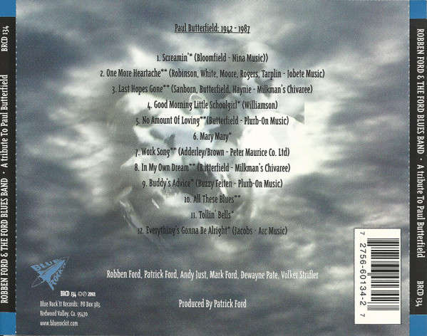 Robben Ford &  Ford Blues Band - A Tribute To Paul Butterfield CD Import