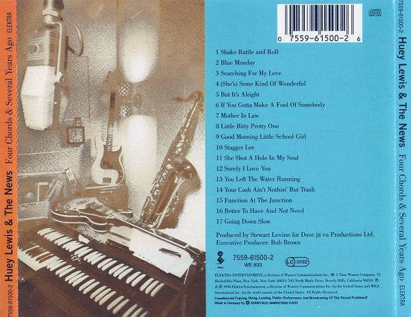 Huey Lewis & News - Four Chords & Several Years Ago CD Import