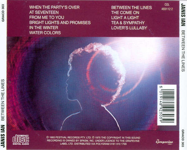 Janis Ian - Between the Lines CD Import