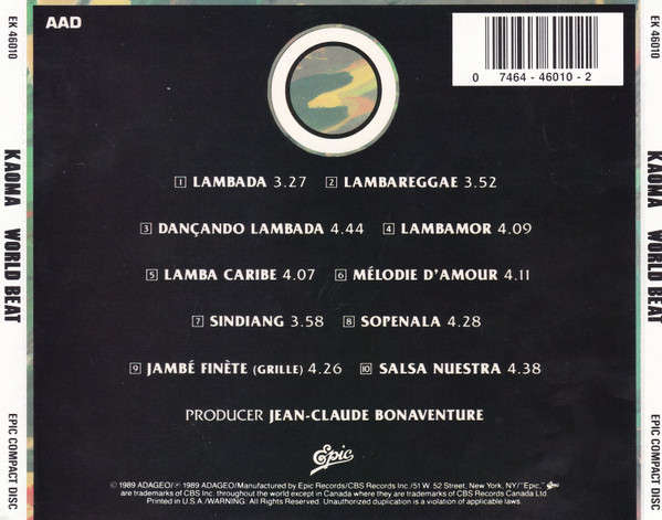 Kaoma - Worldbeat CD Import