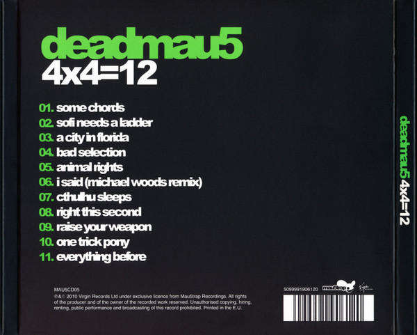 deadmau5 - 4x412 CD Import Digipak