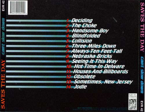 Saves the Day - Can't Slow Down CD Import