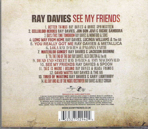 Ray Davies - See My Friends CD Import