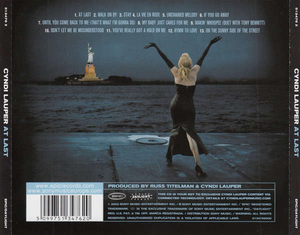 Cyndi Lauper - At Last CD Import