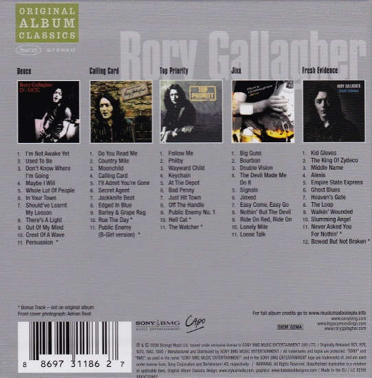 Rory Gallagher - Original Album Classics 5x CD Boxset Import