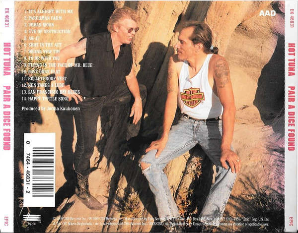 Hot Tuna - Pair a Dice Found CD Import