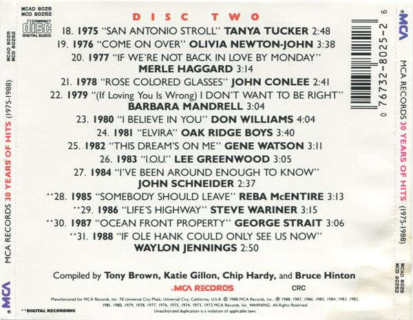 Various - MCA Records 30 Years of Hits CD Import