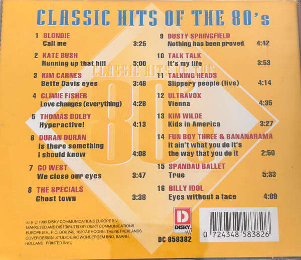 Various - Classic Hits of the 80s CD Import