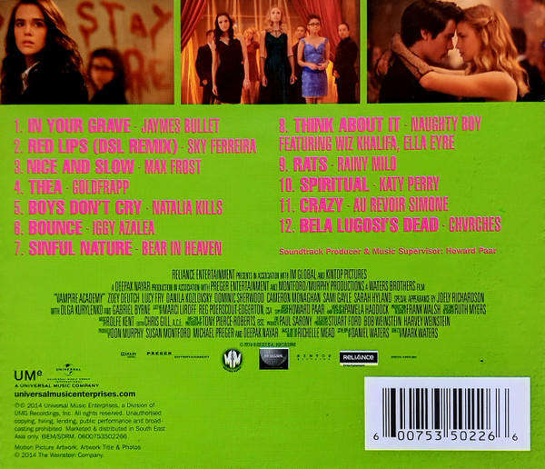 Soundtrack - Vampire Academy CD Import Sealed