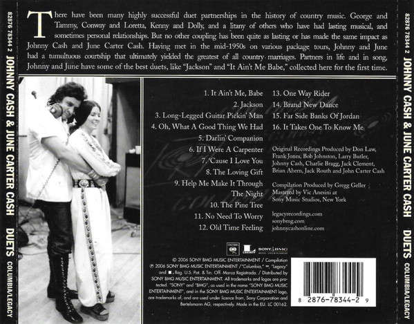 Johnny Cash & June Carter Cash - Duets CD Import