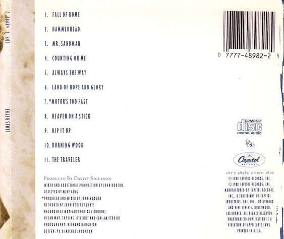James Reyne - James Reyne CD Import