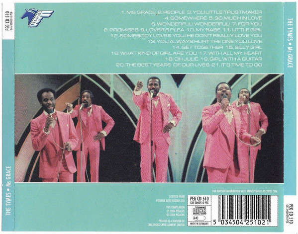 The Tymes - Ms Grace CD Import