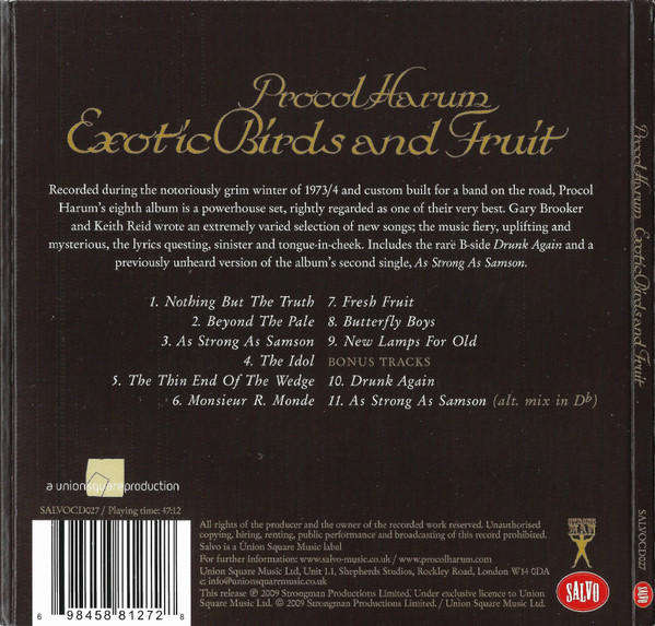 Procol Harum - Exotic Birds & Fruit CD Import Digipak