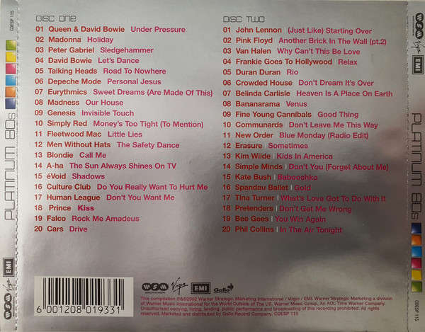 Various - Platinum 80s CD