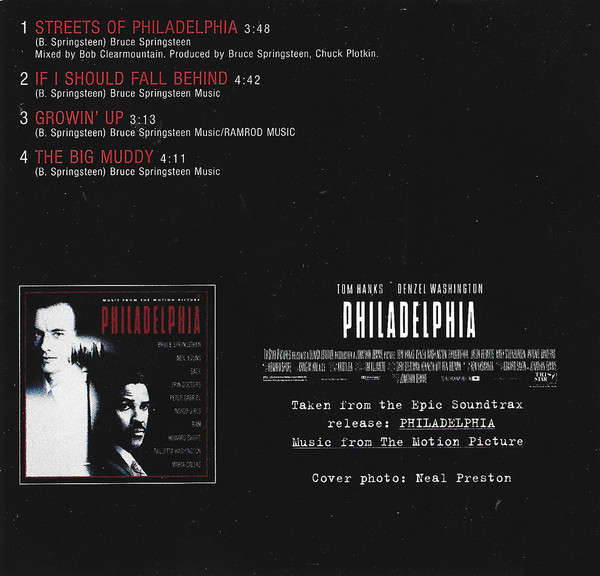 Bruce Springsteen - Streets of Philadelphia Maxi CD Single Import