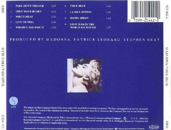 Madonna - True Blue CD Import