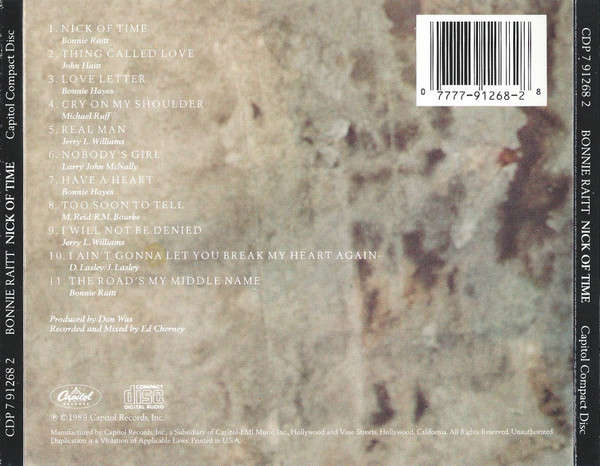 Bonnie Raitt - Nick if Time CD Import