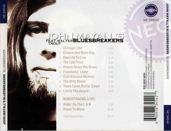 John Mayall's Bluesbreakers feat Walter Trout - Bluesbreaker CD Import