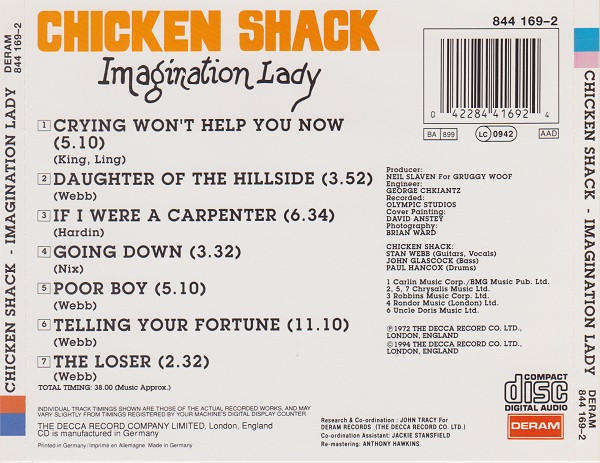 Chicken Shack - Imagination Lady CD Import