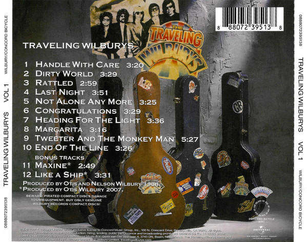 Traveling Wilburys - Volume One CD Import Sealed