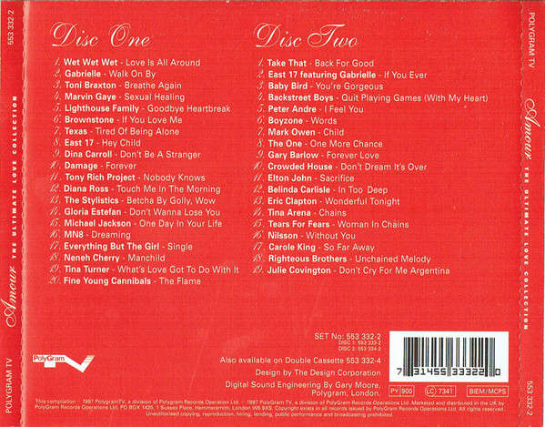 Various - Amour (Ultimate Love Collection) Double CD Import