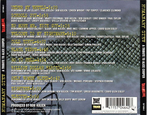 Various - Humanary Stew, A Tribute To Alice Cooper CD Import