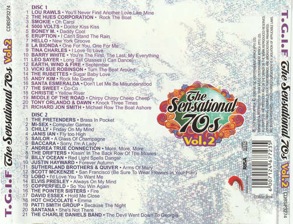 Various - T.G.I.F Sensational 70s Vol. 1 + 2 Double CDs