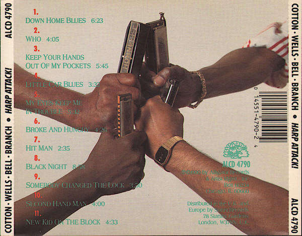 James Cotton, Junior Wells, Carey Bell, Billy Branch - Harp Attack! CD Import